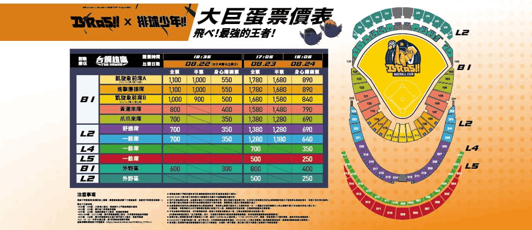 202507111143228909250711中信兄弟排球少年主題日大巨蛋票價表售票網圖卡1920x4501